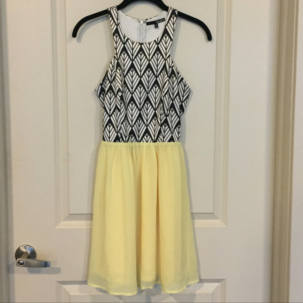 Lulu's Racerback Patterned Mini Dress - Picture 2 of 7